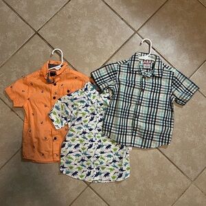 Set of 3 Toddler Boys Dress Shirts